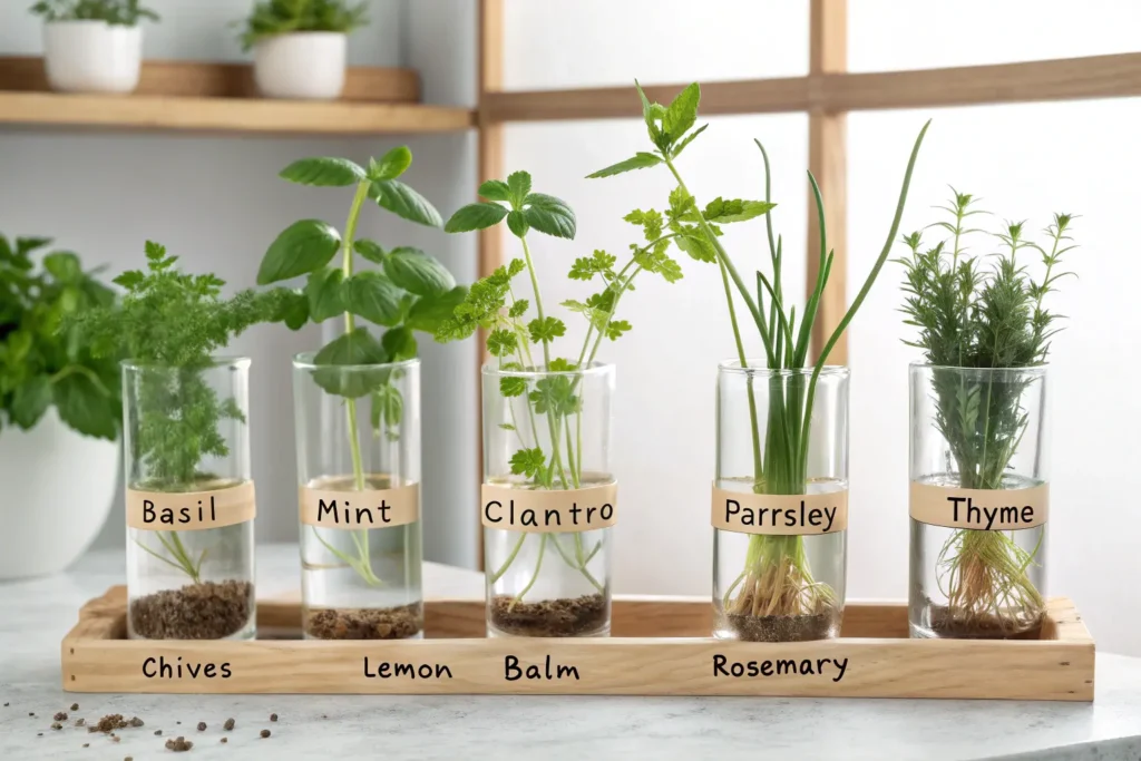 8-herbs-you-can-grow-indoors-in-water-year-round-1-1024x683 8 Herbs You Can Grow Indoors in Water Year-Round – No Soil, No Fuss!