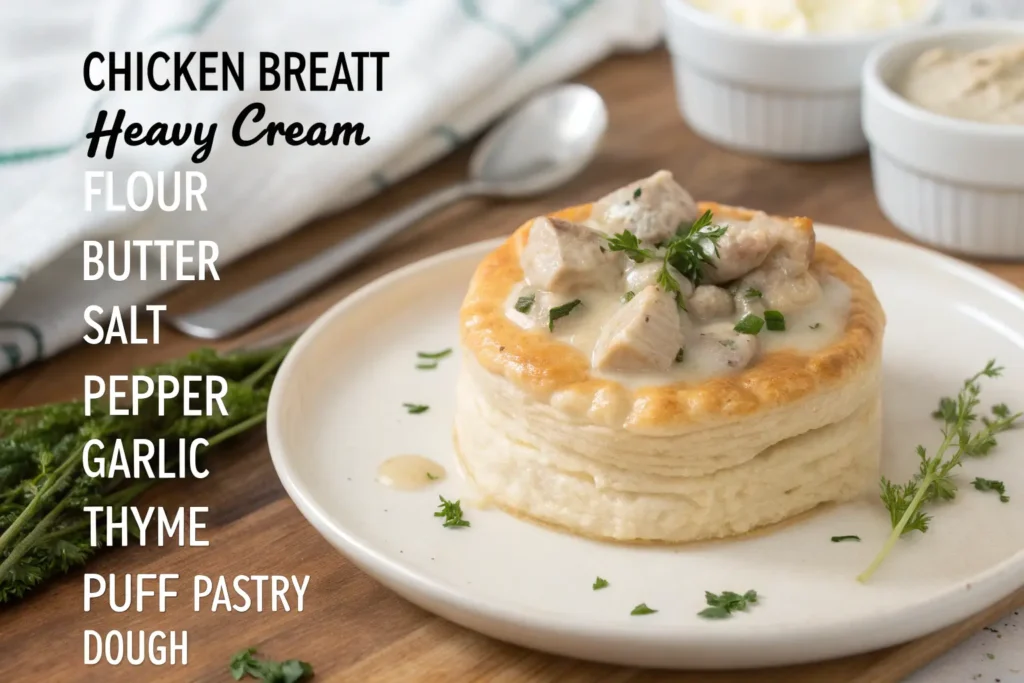 creamy-chicken-vol-au-vent-and-ingredients--1024x683 Creamy Chicken Vol-Au-Vent: A Classic French Dish You Can Easily Make at Home
