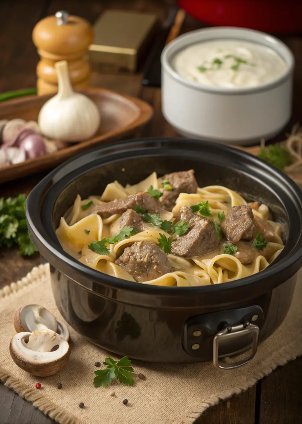 Beef Stroganoff