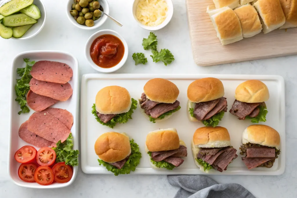 ingredient-for-easy-and-delicious-roast-beef-slide-1024x683 Easy and Delicious Roast Beef Sliders: A Step-by-Step Guide to the Best Bite-Sized Sandwiches