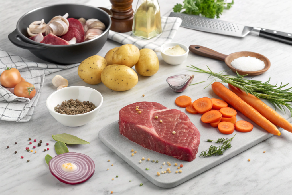ingredient-for-easy-beef-round-steak-how-to-make--1024x683 Easy Beef Round Steak: Transform This Budget Cut Into a Tender, Flavorful Masterpiece in 30 Minutes