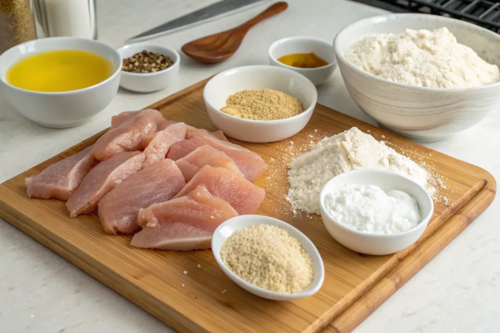 ingredient-for-how-to-easily-make-crispy-chicken-c-1024x683 How to Easily Make Crispy Chicken Chips at Home – Simple Recipe and Expert Tips