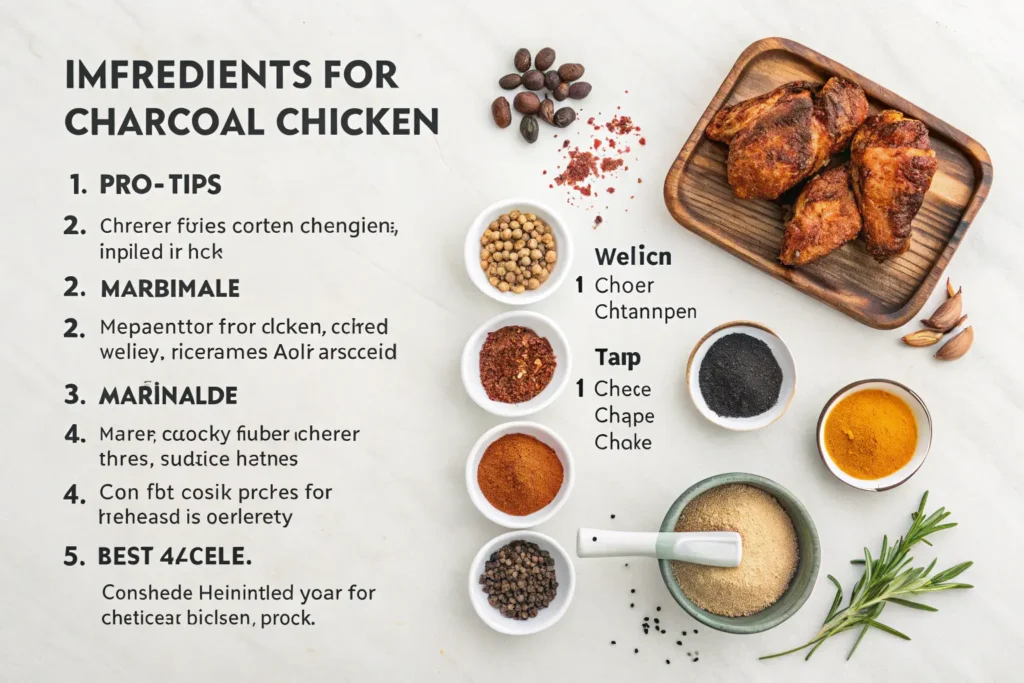 ingredient-for-mastering-charcoal-chicken-pro-ti-1024x683 Mastering Charcoal Chicken: Pro Tips and Techniques for Perfect Results