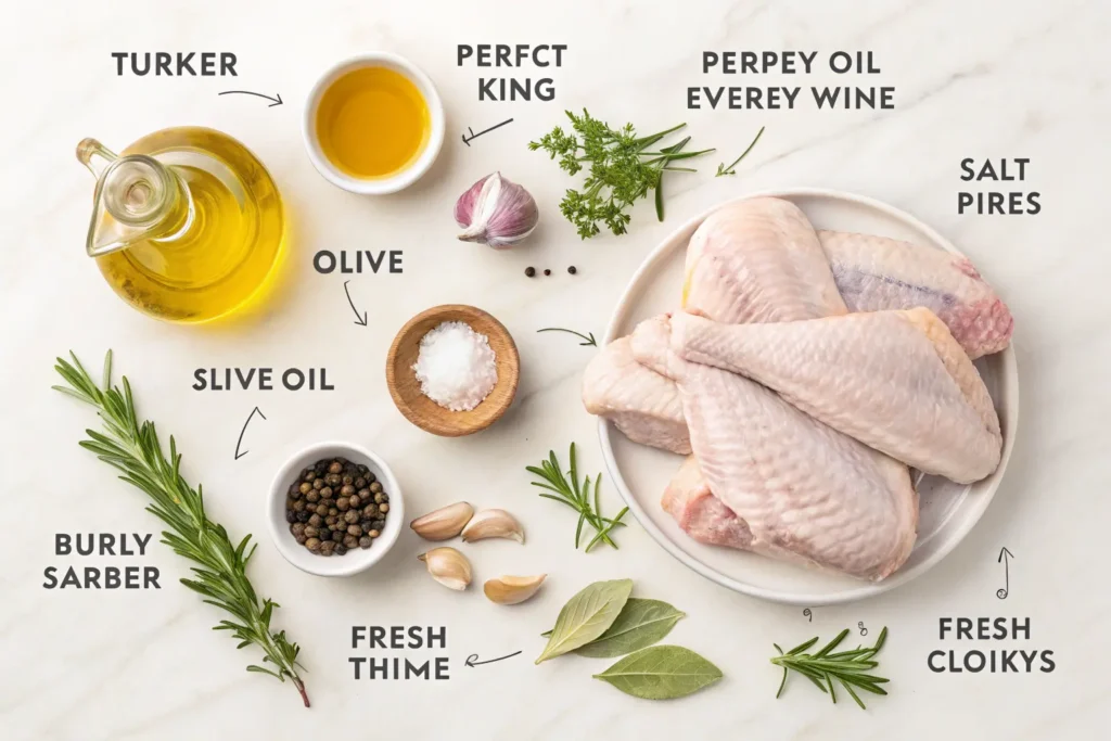 ingredient-for-perfect-turkey-wings-every-time-ju-1024x683 Perfect Turkey Wings Every Time: Juicy, Flavorful, and Easy to Make - The Ultimate Guide