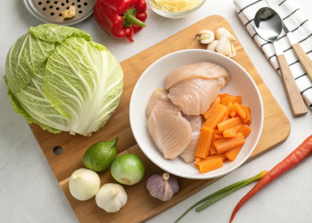 ingredient-for-simple-and-delicious-chicken-and-ca-1024x732 Simple and Delicious Chicken and Cabbage Recipe Ideas That Will Transform Your Weeknight Dinners