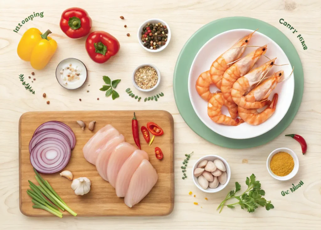 ingredient-for-tasty-shrimp-and-chicken-an-easy-r-1024x732 Shrimp and Chicken Perfection: The Ultimate Easy Recipe That Will Transform Your Dinner Tonight