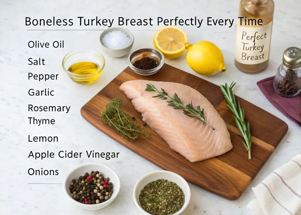 ingredient-for-the-ultimate-guide-to-cooking-bonel-1024x731 The Ultimate Guide to Cooking Boneless Turkey Breast Perfectly Every Time