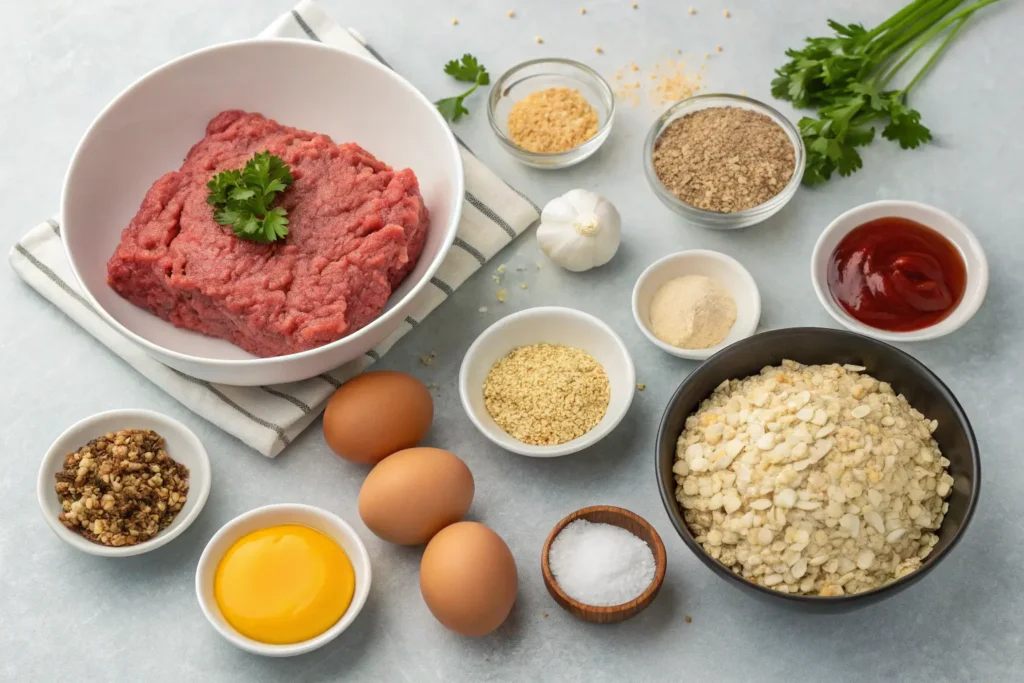 ingredient-for-the-ultimate-oatmeal-meatloaf--1024x683 The Ultimate Oatmeal Meatloaf: A Simple 5-Step Recipe for a Filling Dinner