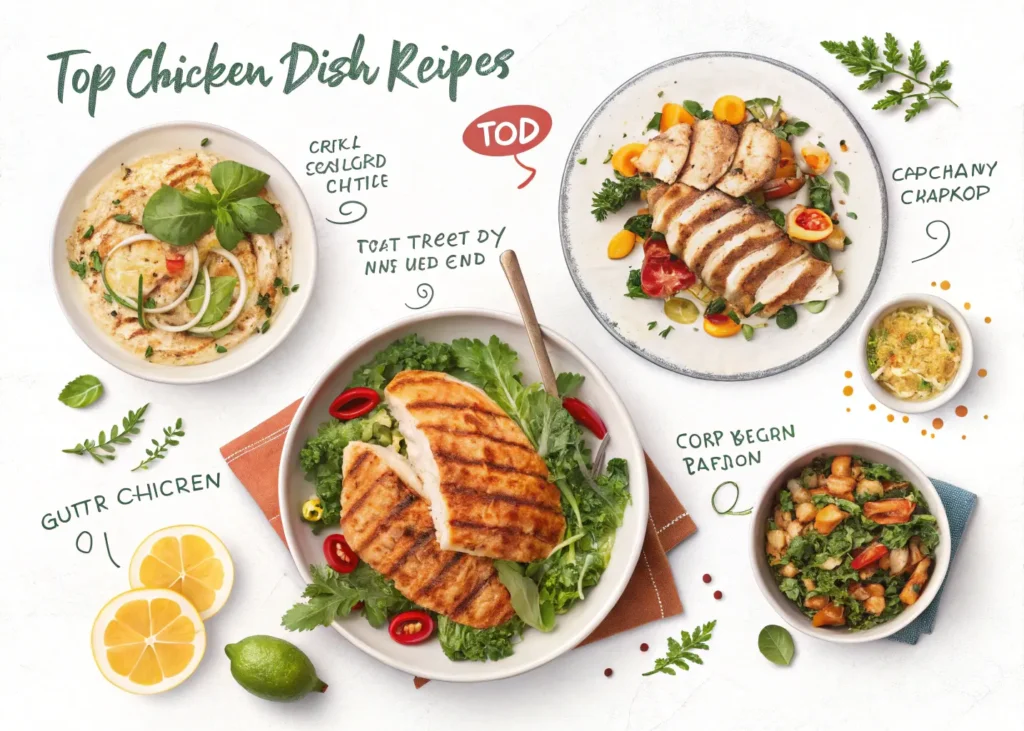 top-chicken-dish-recipes-for-quick-and-tasty-meals-1-1024x731 15 Top Chicken Dish Recipes for Quick and Tasty Meals That Will Transform Your Weeknight Dinners