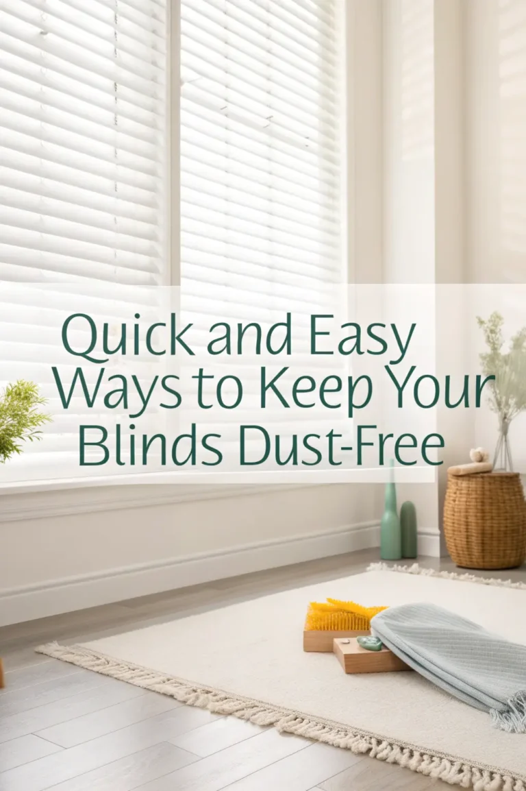 Blinds Dust-Free